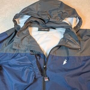 Frogg Toggs Java Hellbender Rain Jacket Mens XL Navy Gray RT62140 Windbreaker